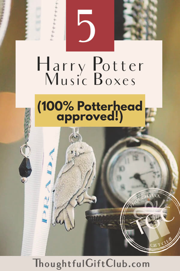 CIRCLE WOOD WIND UP MUSIC BOX Harry Potter Hedwig's Theme 
