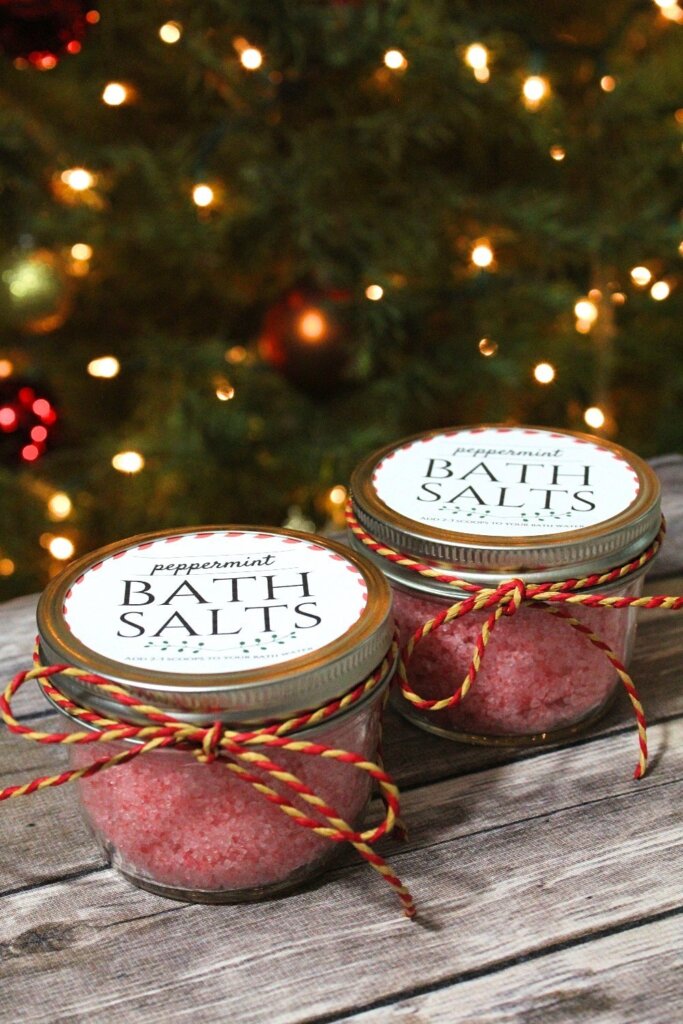 Peppermint bath salts