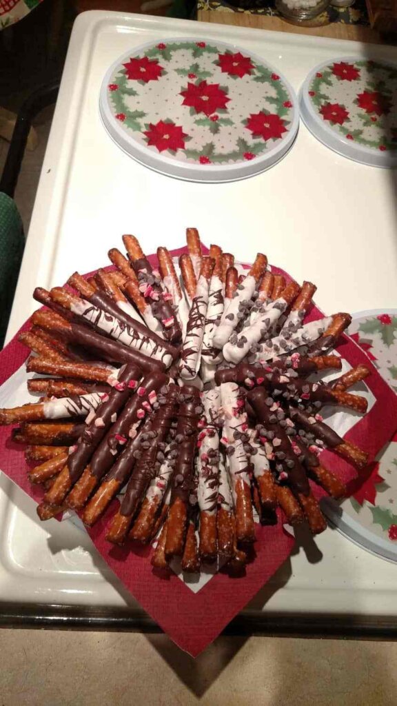 Chocolate-covered pretzels