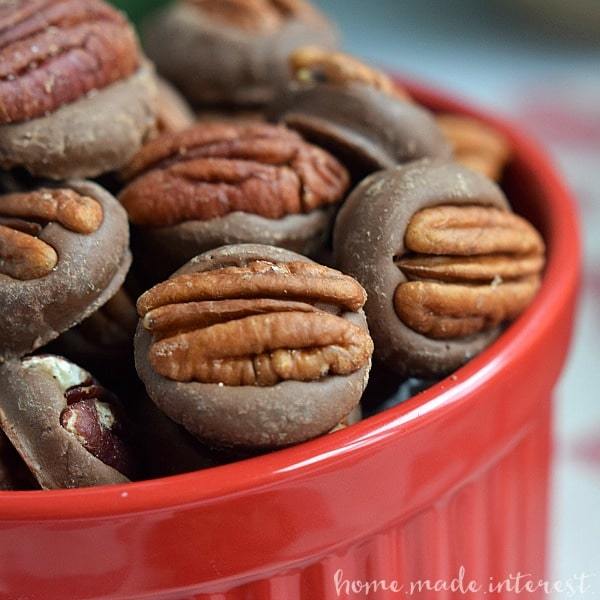 Chocolate pecan bites