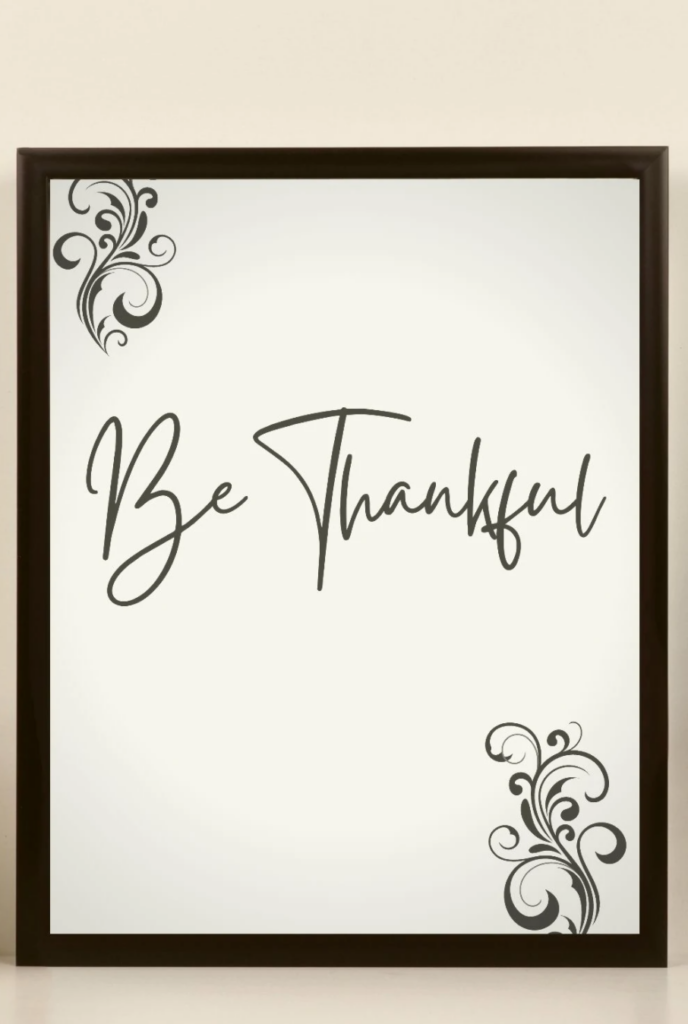 thankful printable