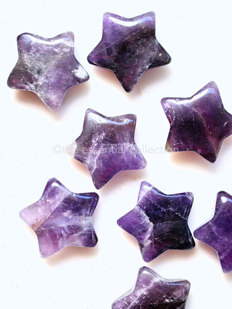 Amethyst crystal stars