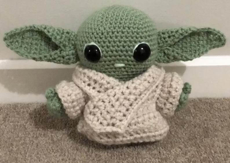Crocheted Baby Yoda