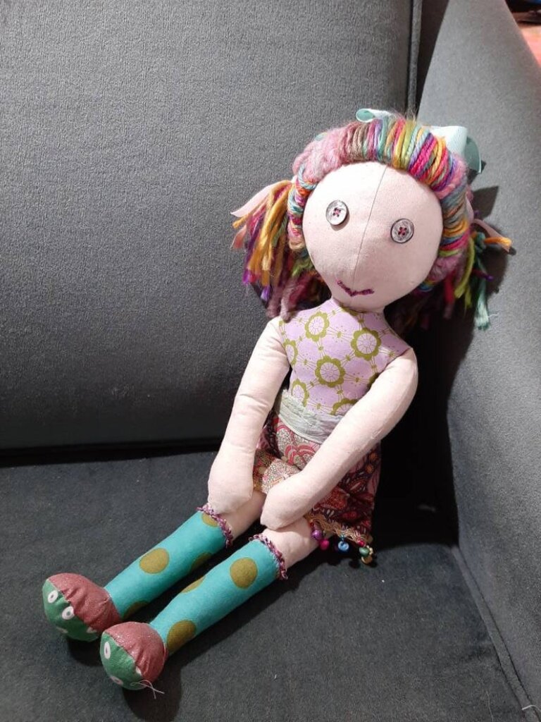 Colorful rag doll