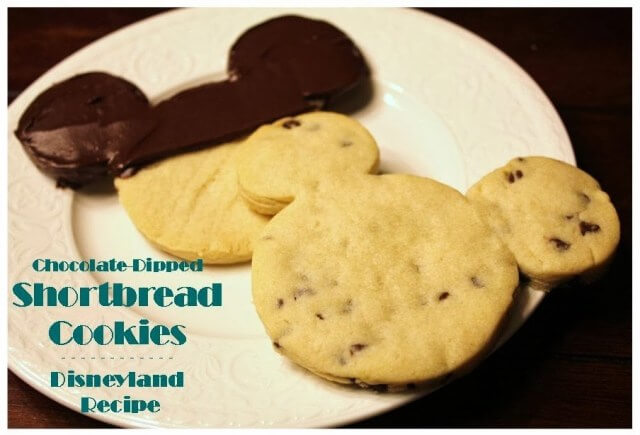 Chocolate-dipped shortbread cookies