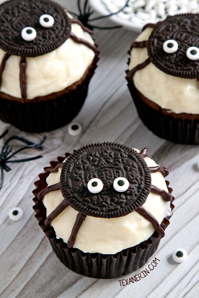 Oreo spider cupcake