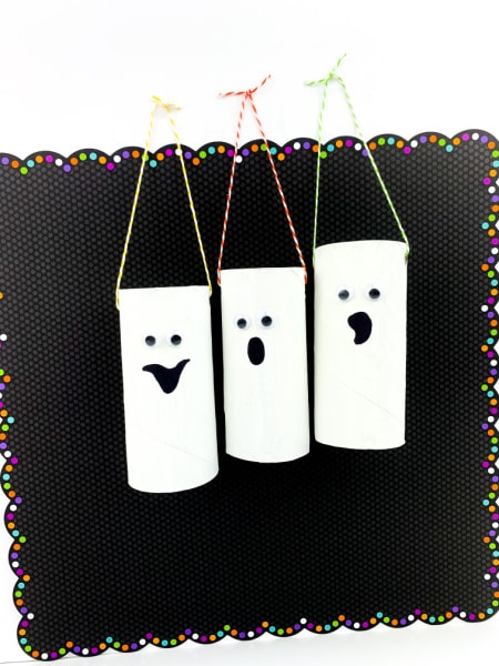 Toilet paper ghosts