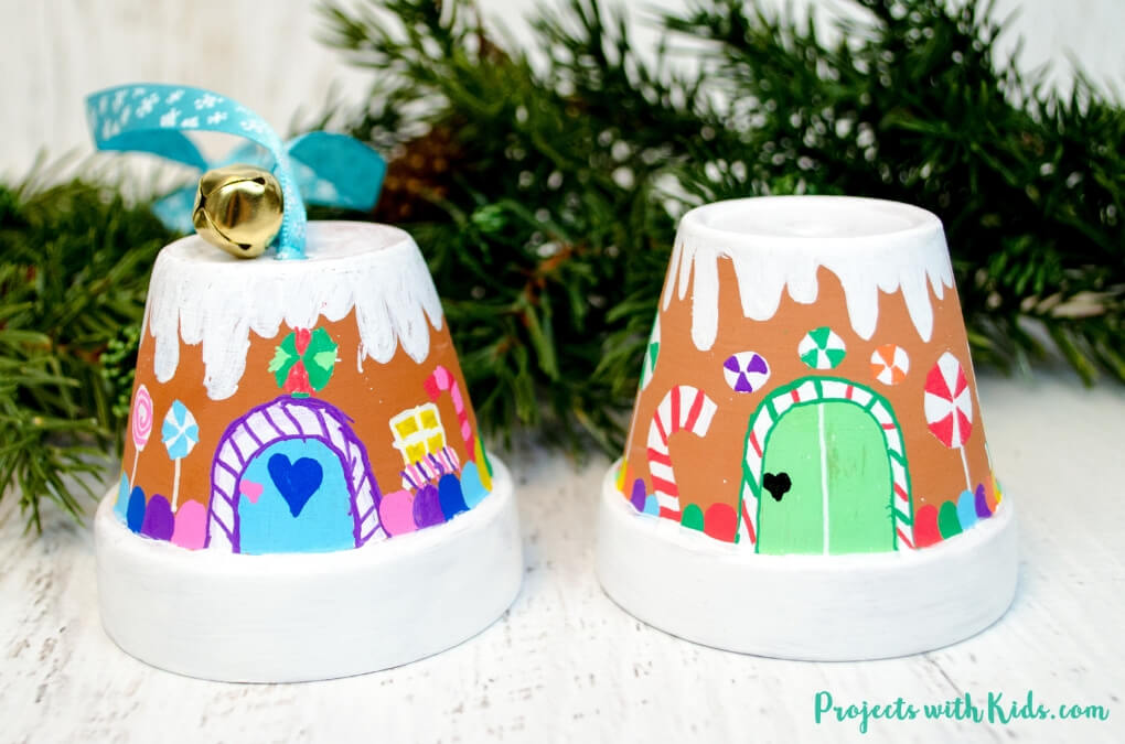 Gingerbread house ornaments