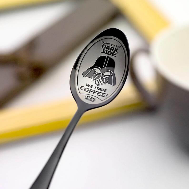 Laser engraved spoon