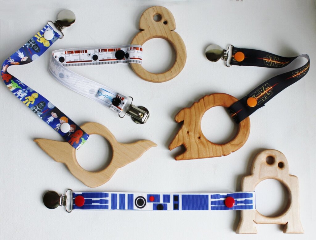 Star Wars wooden teether