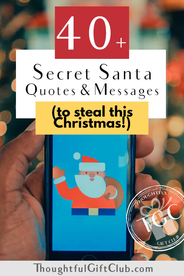 secret santa assignment message