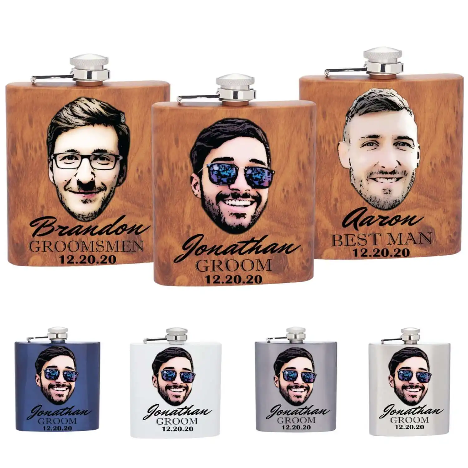 These Hilarious Customizable Face Flasks