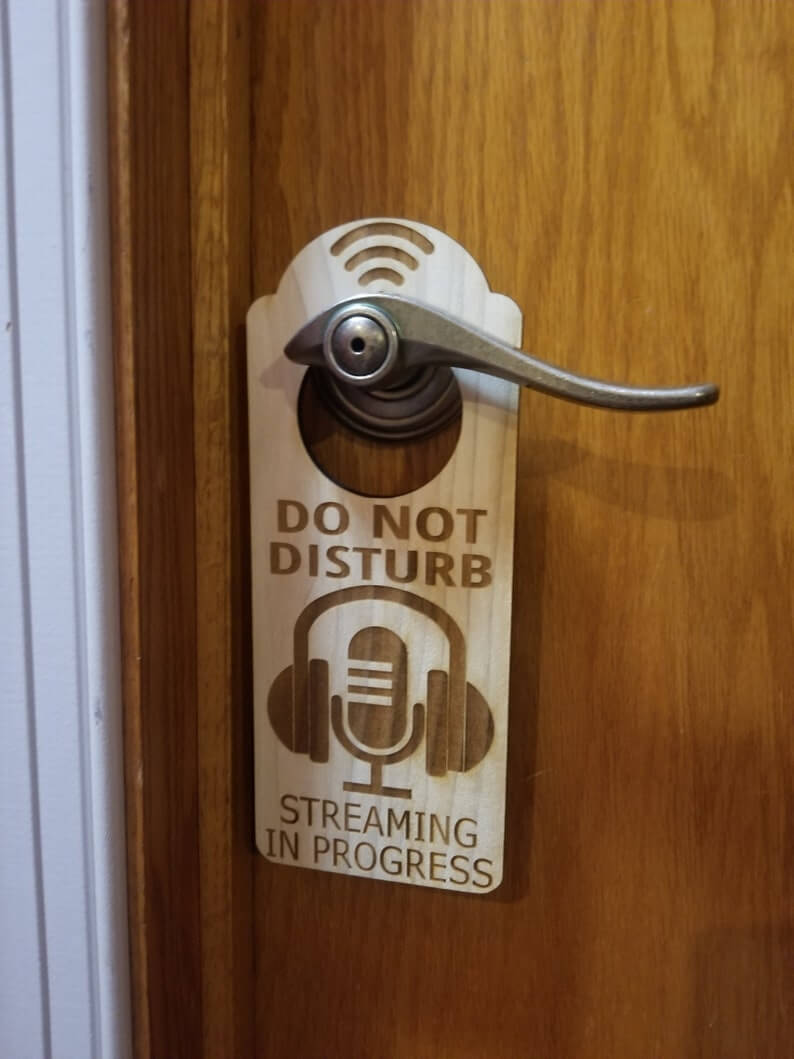 This Do Not Disturb Door Hanger