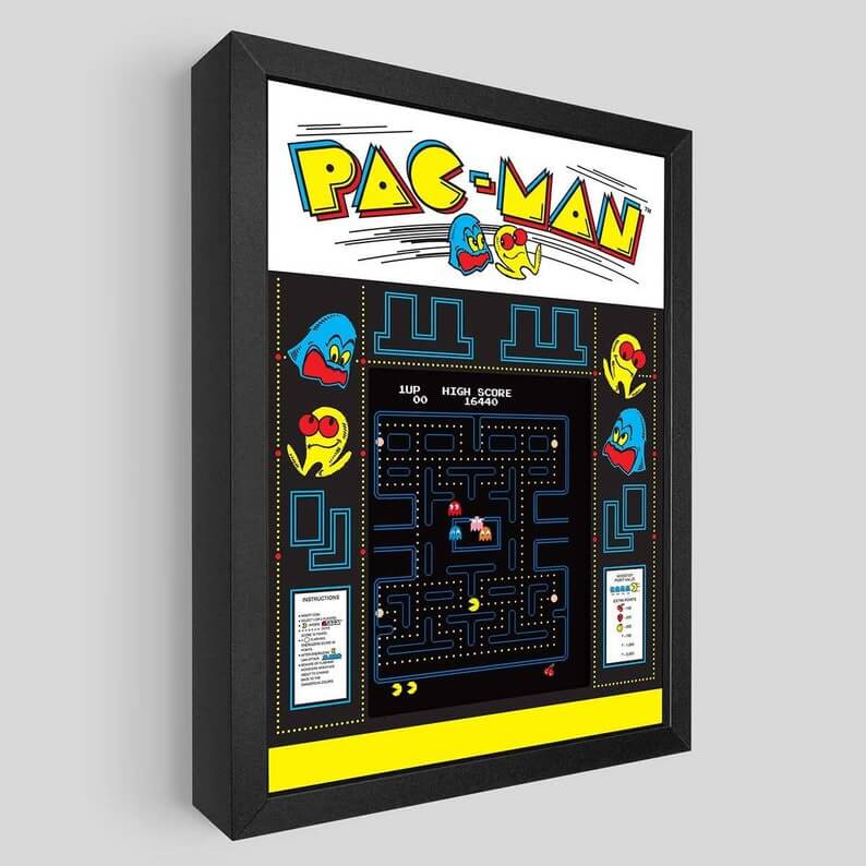 This Pac-Man Shadowbox Art