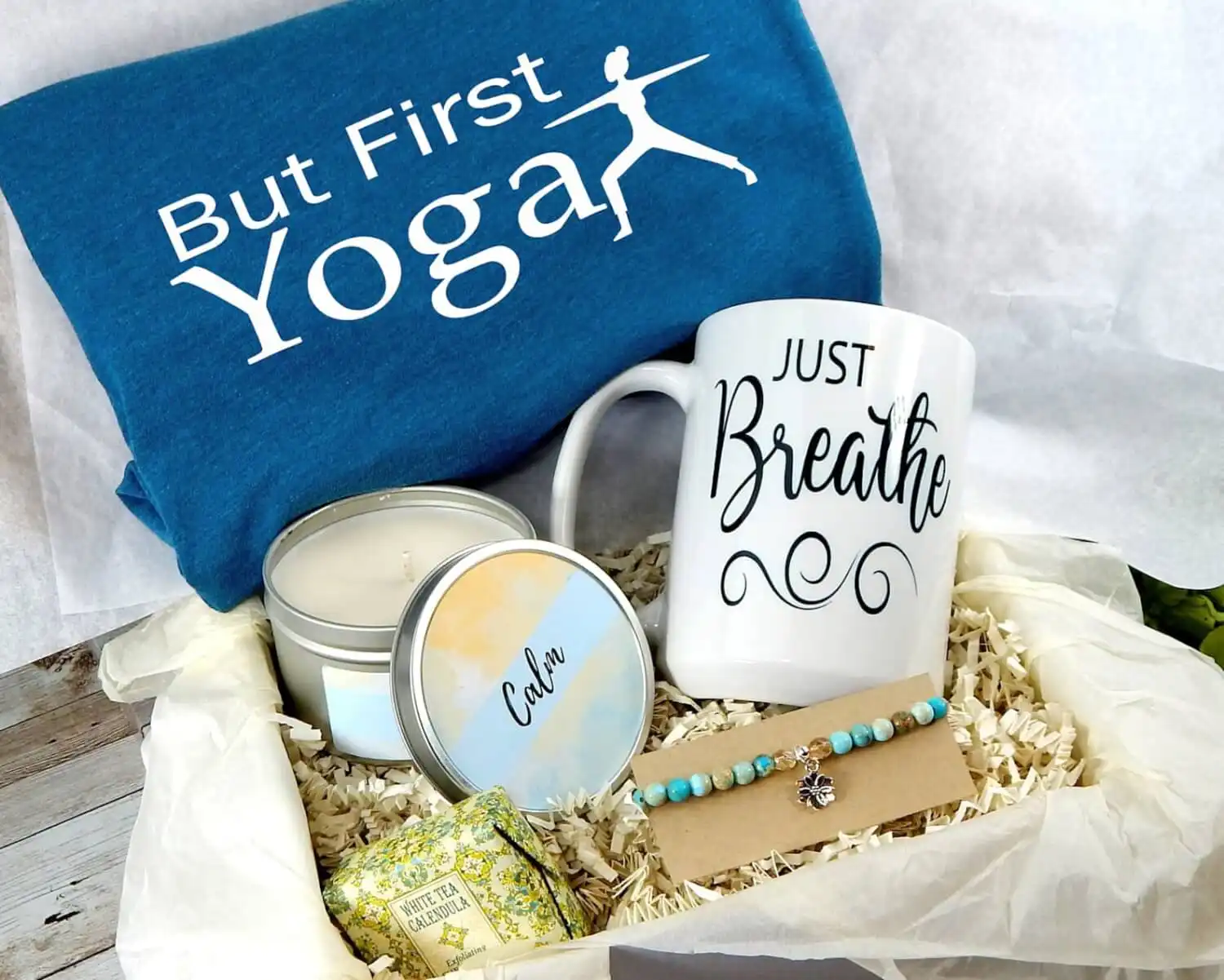 This Awesome Yoga Themed Gift Basket