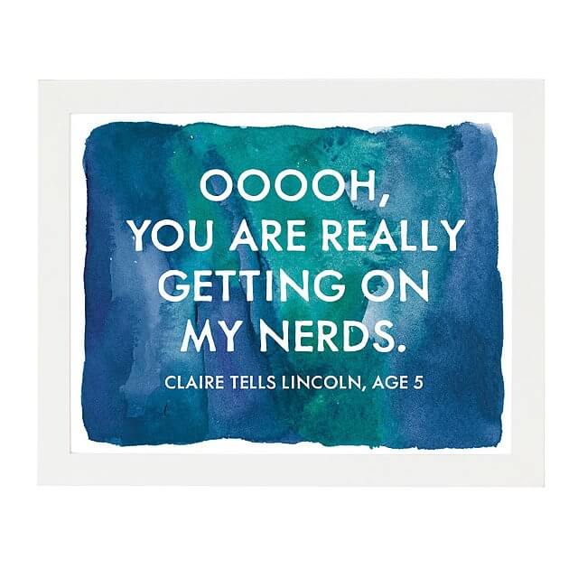 A Custom Wall Print of A Funny Student Quote