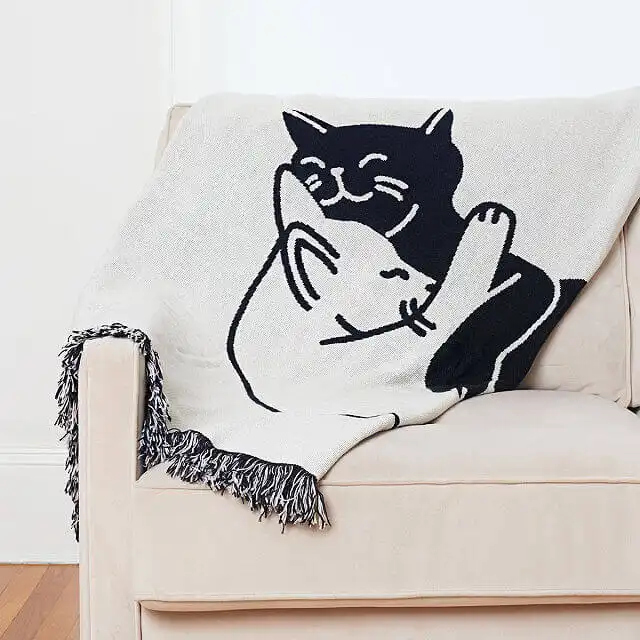 This Snuggly Cat Throw Blanket
