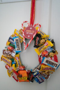 How to Make a DIY Candy Wreath (Step By Step!)