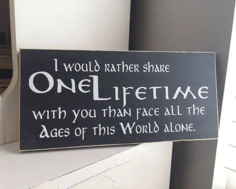 This Romantic Quote Wooden Sign