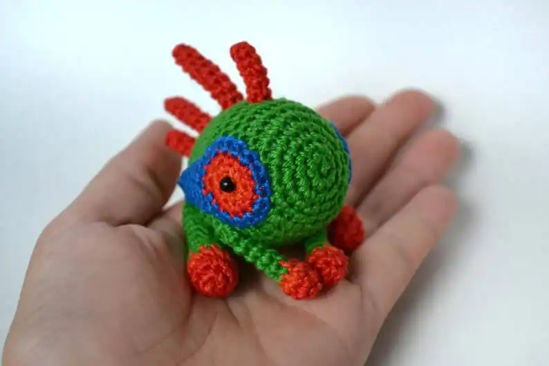 A Tiny Crochet Murloc Baby