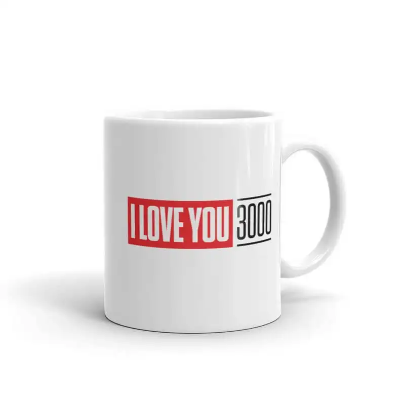 An "I Love You 3000" Mug