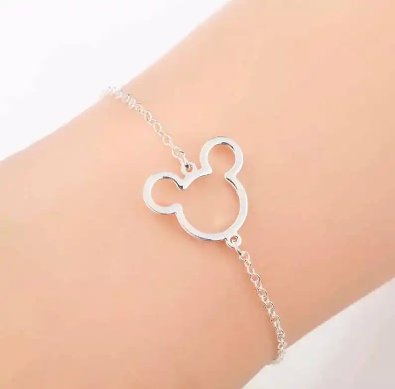 A Minimalist Mickey Mouse Charm Bracelet