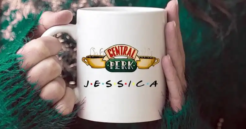 A Personalized Central Perk Mug