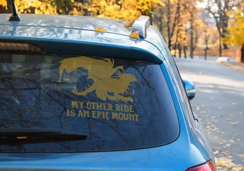This Epic Mount Car Decal