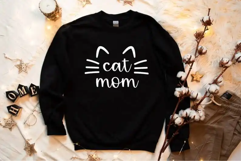 A Cat Mom Sweatshirt