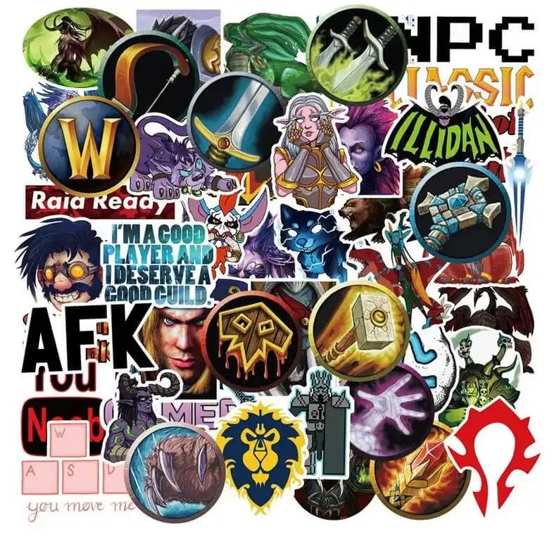 These Cute World of Warcraft Stickers