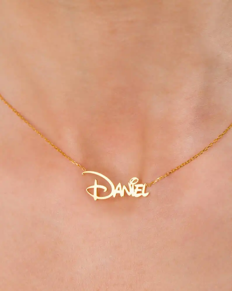 A Personalized Disney Font Name Necklace