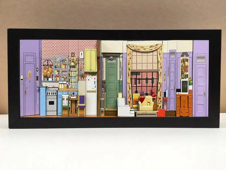 This Diorama of Monica's Apartment