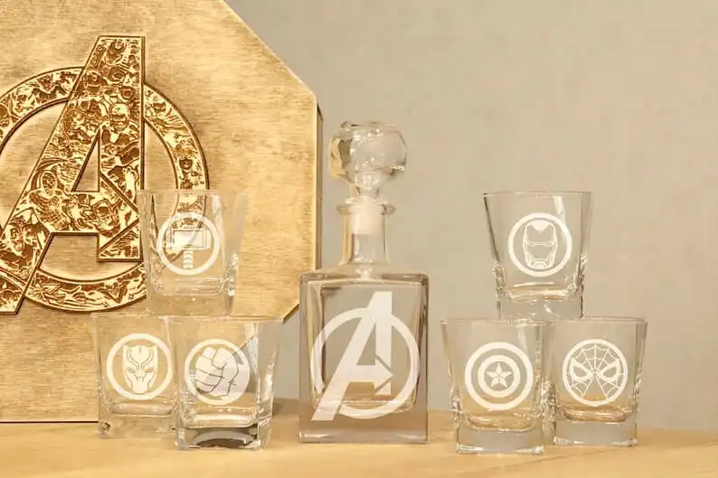 This Beautiful Avengers Whiskey Decanter Set