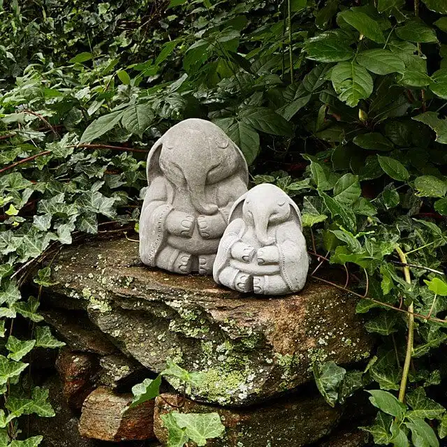 A Zen Elephant Garden Sculpture