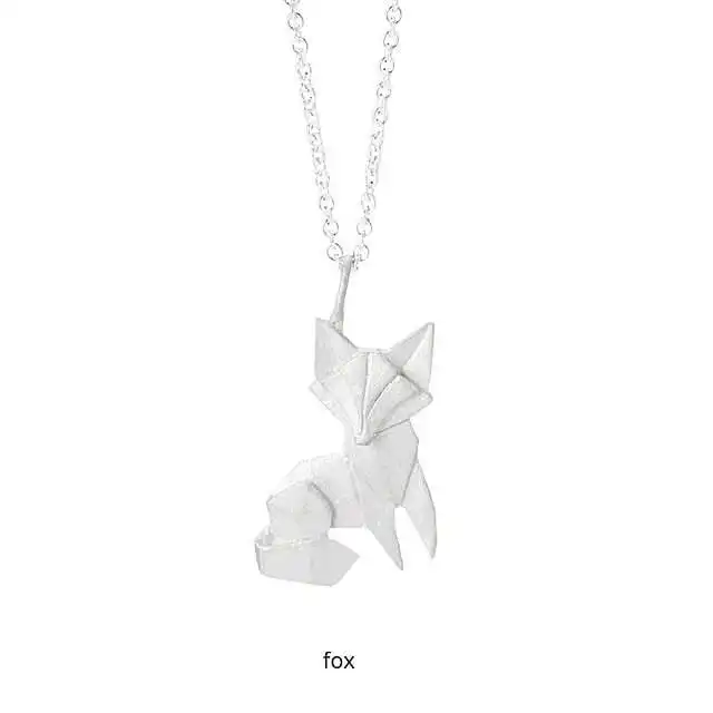 An Origami Fox Necklace