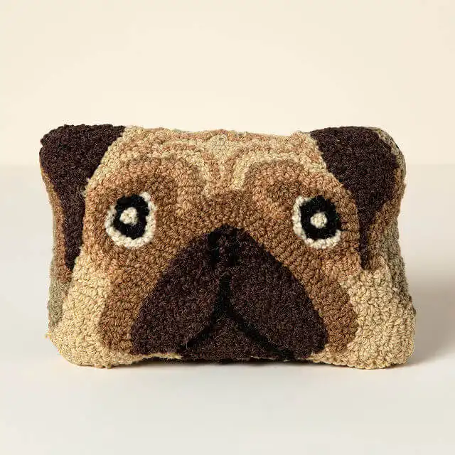 A Pug Face Cushion