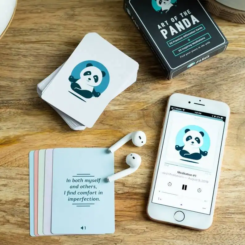An Art of the Panda Affirmation Cards Set