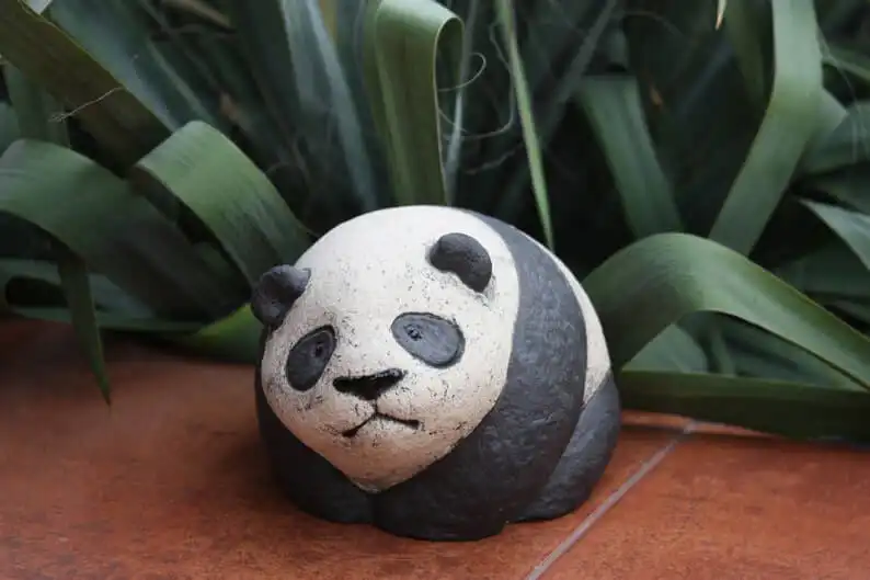 This Sad Panda Ceramic Figurine