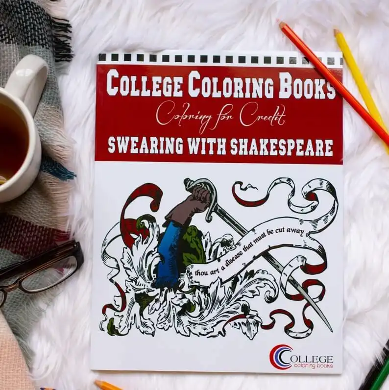 This Swearing With Shakespeare Coloring Book