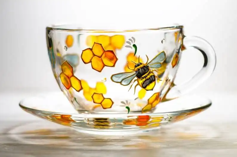 This Stunning Bee Cup and Saucer