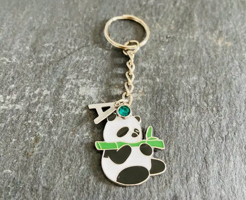 A Personalized Panda Keychain