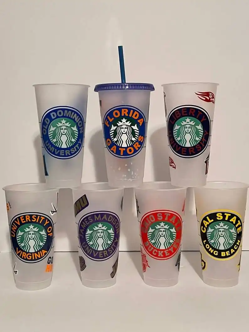 A Personalized Starbucks College Team Cup