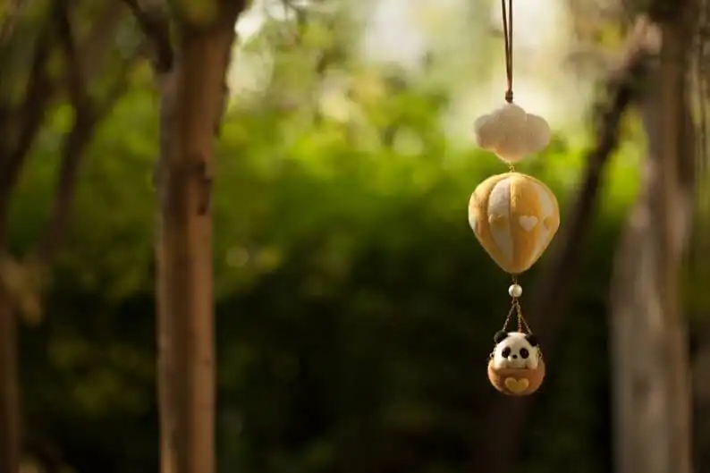 This Delightful Panda Balloon Needle Felting Kit