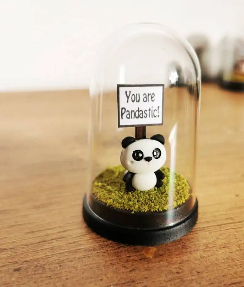 An Adorable Miniature Panda Keepsake