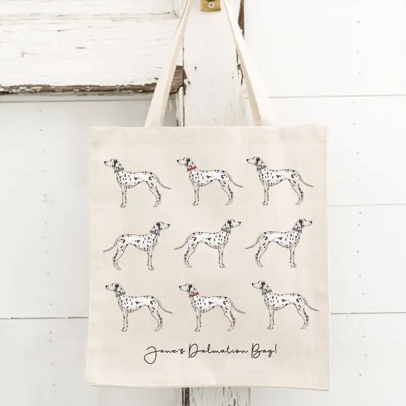 This Personalised Dalmatian Tote Bag