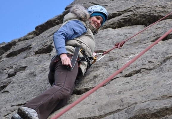 An Abseiling and Climbing Lesson