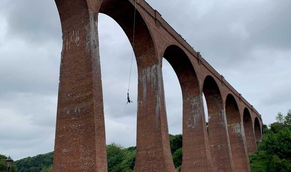 A Bungee Jump from Larpool Viaduct
