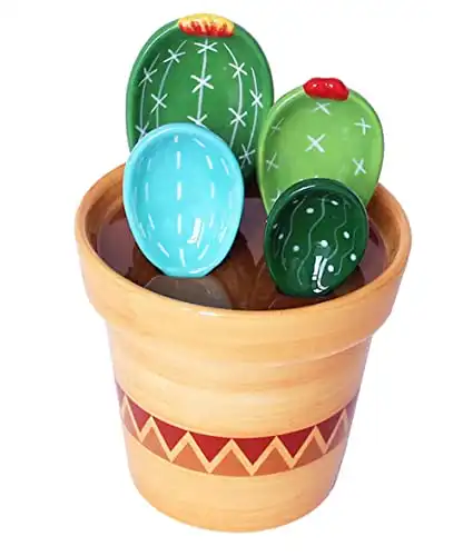 These Colorful Cactus Measuring Spoons