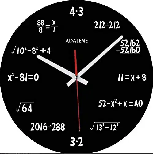 This Clock with Mathematical Equations