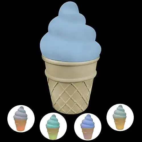This Awesome Color Changing Ice Cream Lamp